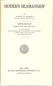 Title page of Knight's Modern Seamanship, 10th edition.