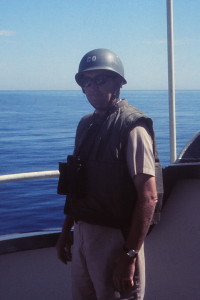 Photo of USCGC Pontchartrain CO CDR LeRoy Reinburg, Jr.