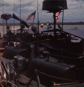 Photo of U.S. Navy Riverine Force Base at Song Ong Doc, Vietnam, June 1970